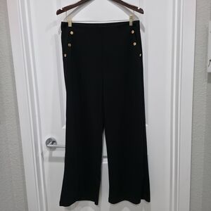 Elegant Black Wide-Leg Women's Pants